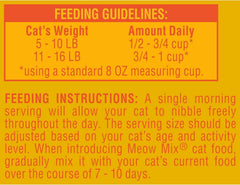 Parfum d'alfalfa Meow Mix Indoor Health – goût attractif et équilibre nutritionnel.