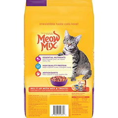 Meow Mix Original Choice, bol chat avec croquettes, repas appétissant et facile.