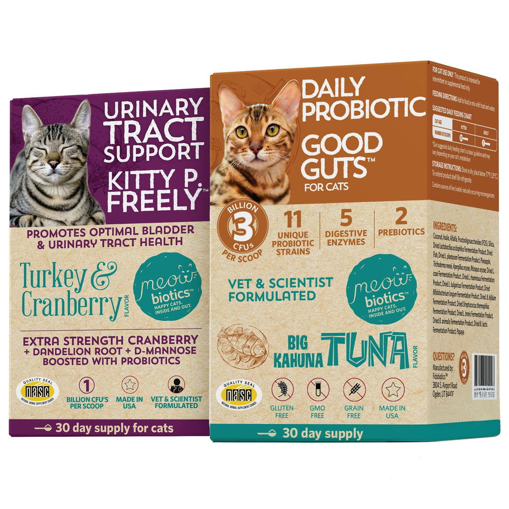 Meowbiotics Good Guts – Poudre digestive pour chats, soutien digestif