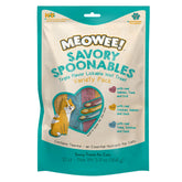 MEOWEE Savory Spoonables: tube avec cuillère intégrée, repas propre et pratique.
