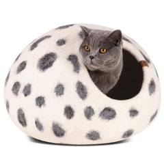 Nid MEOWFIA en feutre – vue d’ensemble: refuge élégant et confortable pour chat.