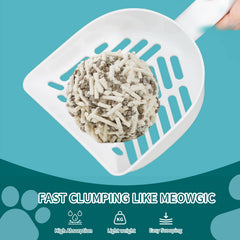 Meowgic Paws litière tofu patte douce 2 mm, texture agréable pour les chats.