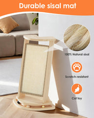 MeowHomm tampon-sisal-remplaçable pour un grattage durable.