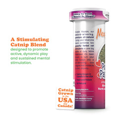 Texture veloutée Meowijuana Purrple Passion offrant une expérience tactile agréable.