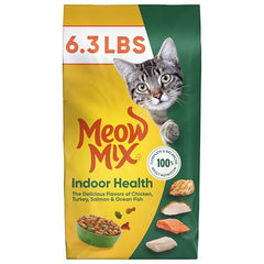Meow Mix Indoor Health croquettes-zoom, croquettes variées pour stimuler l'appétit.
