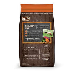 Merrick boeuf réel premier ingrédient, alimentation complète et naturelle.