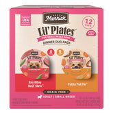 Merrick Lil’ Plates ragoût de boeuf barquette individuelle, riche en protéines.