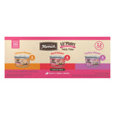 Le pack Merrick Lil’ Plates 12 boîtes 3oz, pratique pour petites races.