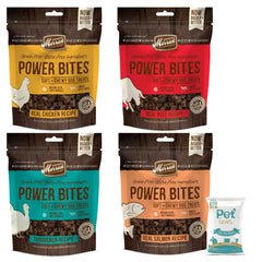 Merrick Power Bites emballage—récompense pratique lors de l'entraînement.
