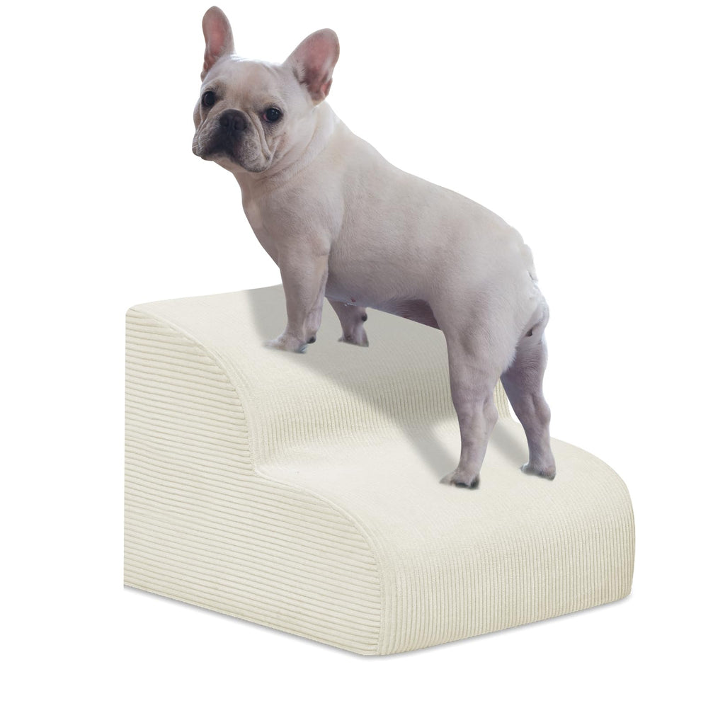 Mesa Lemon escalier chien 2 etapes: montée douce jusqu'au lit pour petits chiens.