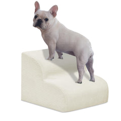 Mesa Lemon escalier chien 2 etapes: montée douce jusqu'au lit pour petits chiens.