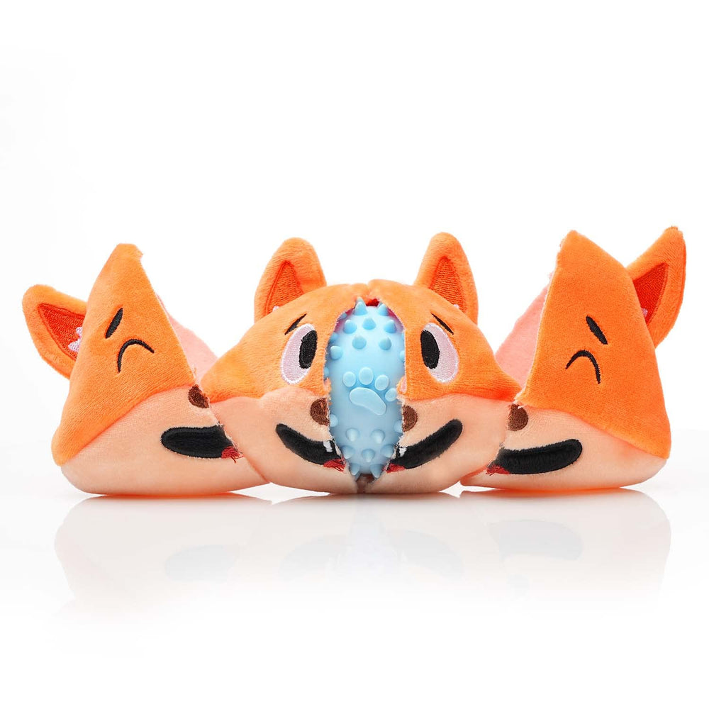 MewaJump jouet chien 3-en-1 peluche, vue d’ensemble, amusant et résistant.