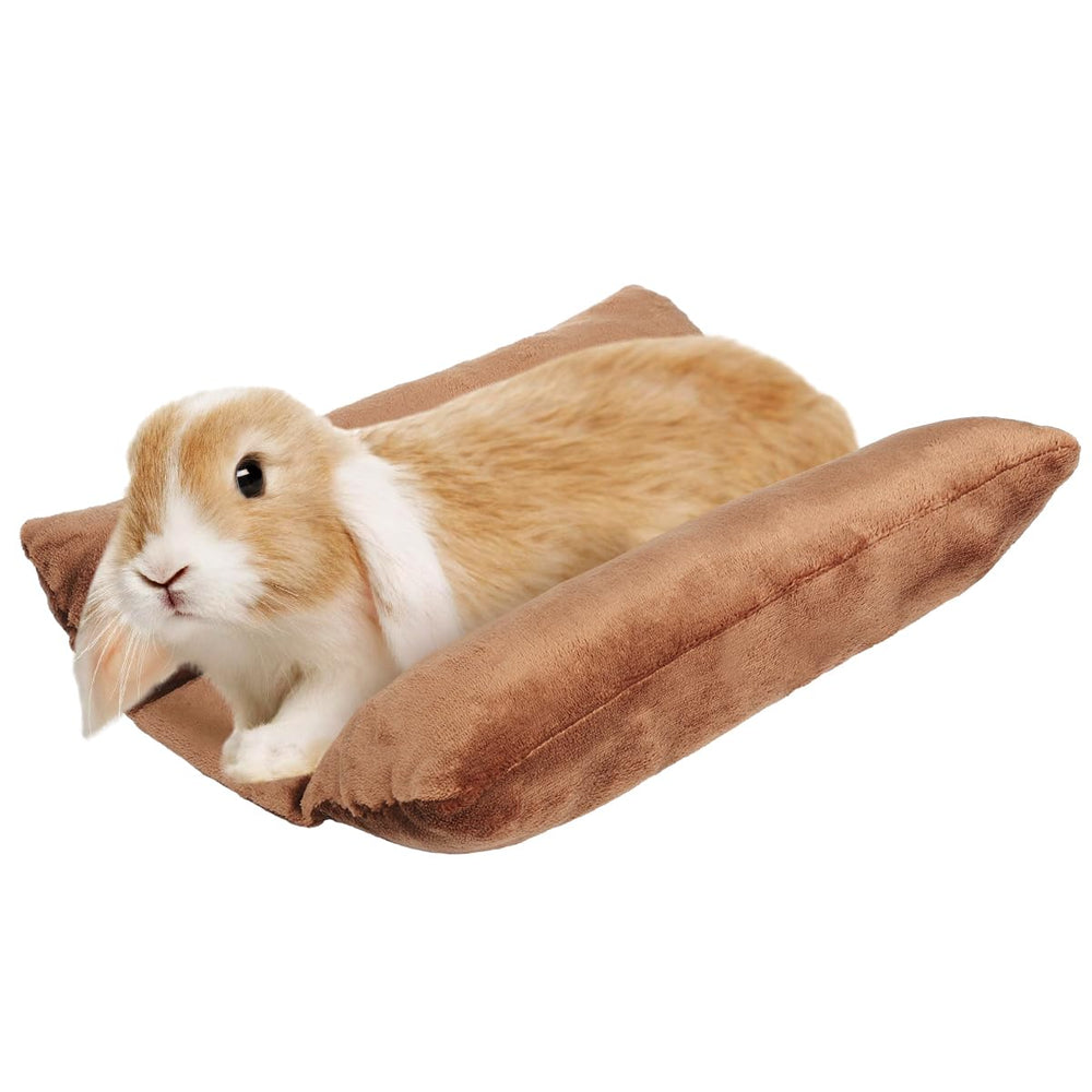 Coussin MEWTOGO pour lapin, lit brun, confort immédiat.