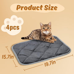 MEWTOGO tapis chauffant chat, lavable en machine pour entretien facile.