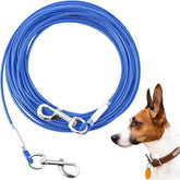 Mi Metty câble-attache-chien bleu crochet rotatif 360° pour éviter les enchevêtres