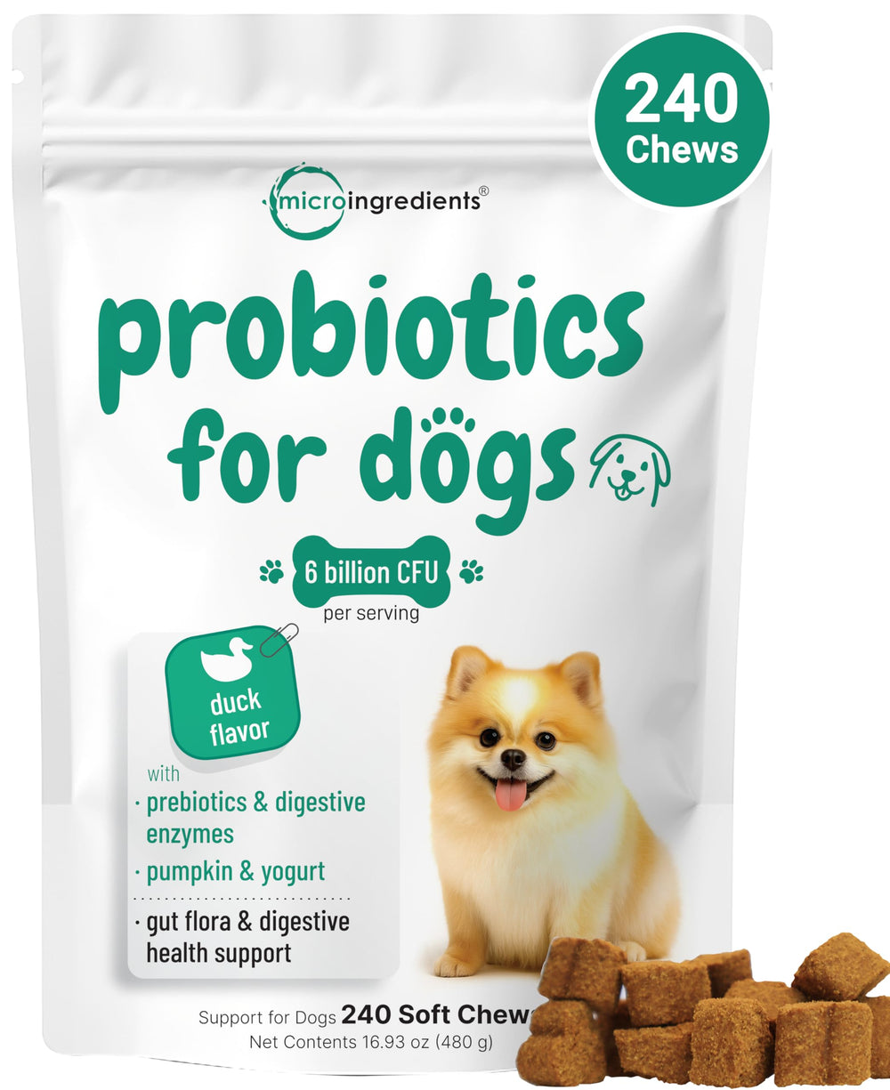 Probiotiques Micro Ingredients pour chien : gommes au canard pour soutenir la digestion.