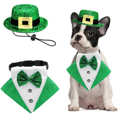 Chapeau Saint-Patrick Midufrry pour chien, allure festif et chic