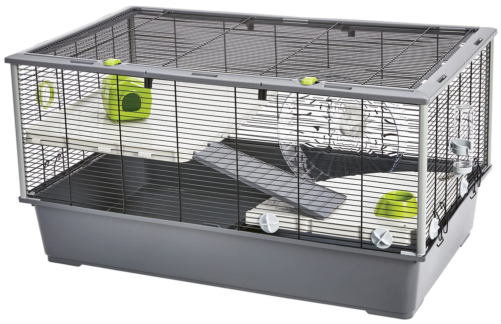 MidWest Homes for Pets Hamster Nation habitat jumbo, espace au sol généreux pour exploration.