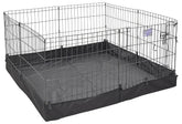 MidWest Homes for Pets – base-tissu-pvc carré, facile à nettoyer et stable.