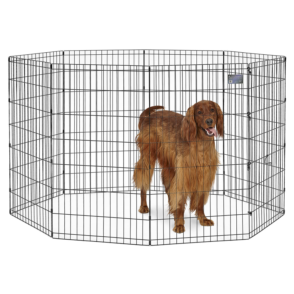 MidWest enclos pliable pour chien intérieur et extérieur, espace de jeu sûr.
