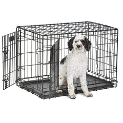 MidWest LifeStages: caisse-chien à porte-double offrant espace confortable.