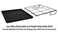 MidWest 142SHELF avec panier plastique amovible, nettoyage facilité
