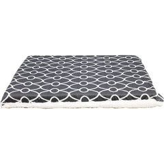 Tapis de cage Quiet Time Defender de MidWest, motif gris géométrique, résistant et facile à laver