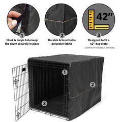 Accès porte flexible sur housse MidWest, ventilation et interaction contrôlées.