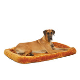 MidWest QuietTime, lit pour chien géant cannelle en fausse fourrure douce.