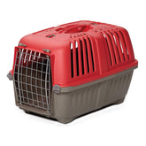 MidWest Spree Carrier, extérieur rouge, facile à nettoyer et idéal pour les trajets courts.