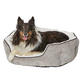 Lit Tulip de MidWest: nid taupe et fourrure pour repos douillet.
