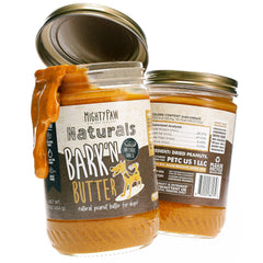 Mighty Paw Bark'n Butter : bocal sur planche, pâte naturelle prête à savourer