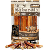 Mighty Paw Naturals bully sticks pour petits chiens: mastication durable et naturelle
