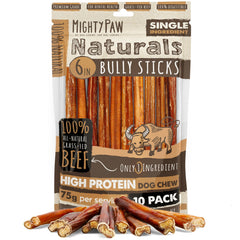 Mighty Paw Naturals bully sticks pour petits chiens: mastication durable et naturelle