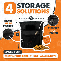 Mighty Paw porte-sacs-poubelle integre pratique et propre pour les sorties.