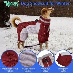 MIGOHI manteau chien harnais intégré, sortie pratique et sécurisée.