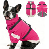 MIGOHI manteau chien moyen avec harnais intégré, pratique pour promenades sécurisées.