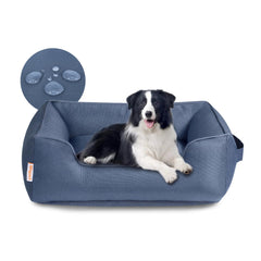 Miguel Canapé Extérieur Imperméable pour Chiens Moyens avec côtés élevés pour un repos sécurisé.