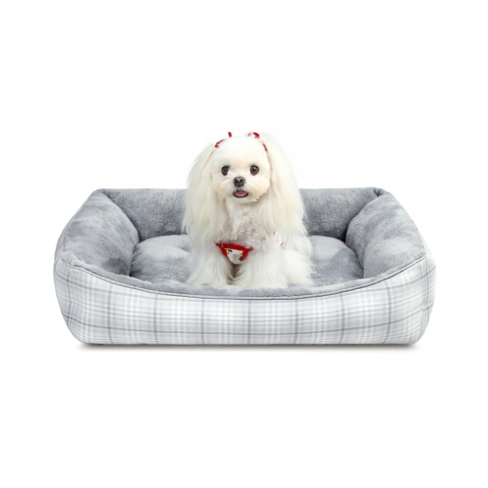 MIHIKK lit rectangle pour petit chien, confort et soutien du dos.
