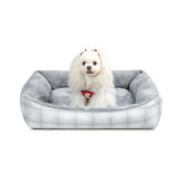 MIHIKK lit rectangle pour petit chien, confort et soutien du dos.