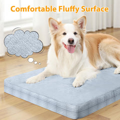 MIHIKK mousse nid-d-oeuf offre un soutien confortable pour les chiens.