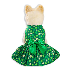 Robe Miiemiu Saint-Patrick taille XL, dos et poitrine mesurés.