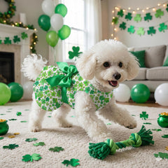 Robe Miiemiu Saint-Patrick à enfiler facilement, pratique pour fêtes.