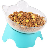 Bol Milifun surélevé pour chat avec support, posture de repas confortable.