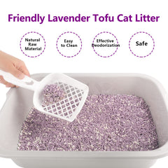 MILIFUN Litière Tofu pour chat : absorption rapide et boules fermes facilitant le prélèvement.