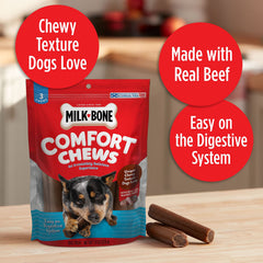 Milk-Bone Comfort Chews aide à la dentition et nettoyage dentaire.