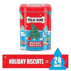 Milk-Bone édition limitée rouge sapin, un choix festif pour récompenser gentiment.