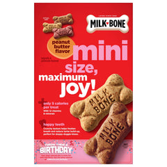 Forme os emblématique Milk-Bone Mini, récompense attrayante à donner en douceur.