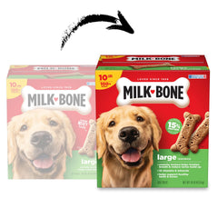 Milk-Bone Original – saveur viande, gâterie croquante adaptée aux chiens de grande taille.