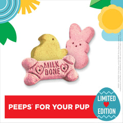 Milk-Bone Peeps poussin : biscuit en forme de poussin parfait pour partager.